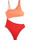 Swimsuit with Openings Multicolour