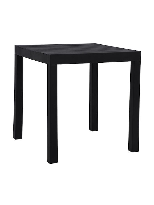 Metal Masa Bar pentru spații exterioare mici Dalton Negru 72x72x74buc