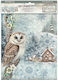 Комплект от 6 Оризова хартия Декупаж Stamperia 21x29см A4 Owl's House