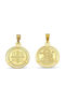 Pendant Kids Talisman Double Sided Konstantinato made of Gold 9K GK30434