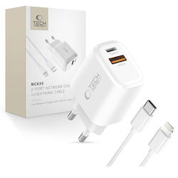Tech-Protect NCA30 30W Cu Cablu USB-C - Lightning