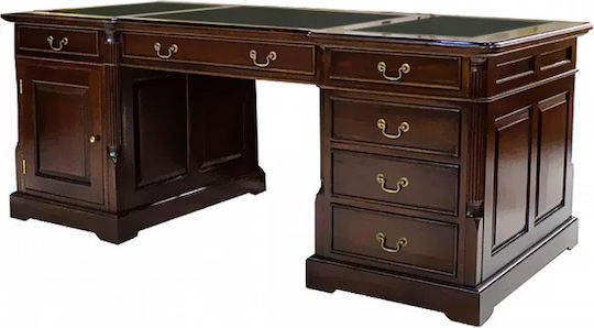 Schreibtisch aus Massivholz Massif Mahoney 190x90x78cm
