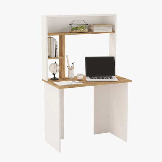 Schreibtisch Viana Holz Atlantic Pine, White 90x52x148cm