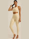Женски Дълга легинси Light Beige, Ecru