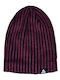 Beanie Ανδρικός Fleece Σκούφος Πλεκτός σε Μπορντό χρώμα