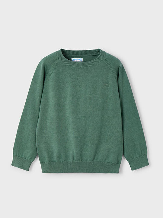 Kinderpullover Langarm Grün Basic