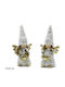 General Trade Χριστουγεννιάτικη Υφασμάτινη Φιγούρα Παιδάκι Λευκό 2τμχ