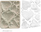 Silicone Mold A5 15×21cm Stamperia Alice In Christmas Simple Hearts
