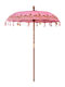 Round Wooden Pink Garden & Terrace Parasol Φ2.6xH2.6m