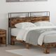 vidaXL Wooden Bed Headboard Smoky Oak 150cm