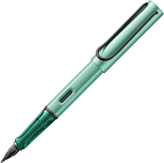 Lamy Al-star Writing Pen Fine Green made of Aluminum with Blue Ink