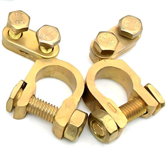 Brass Battery Clamps 6v 12v 24v Set