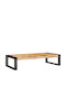vidaXL Επιδαπέδια Ραφιέρα Μπάνιου Ξύλινη 100x50x23cm Καφέ