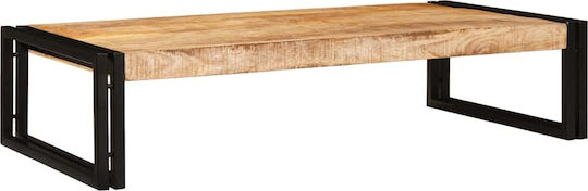 vidaXL Floor Bathroom Shelf Wooden 100x50x23cm Brown