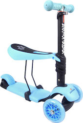 Athlopaidia Kinderroller 3-Rad Hellblau