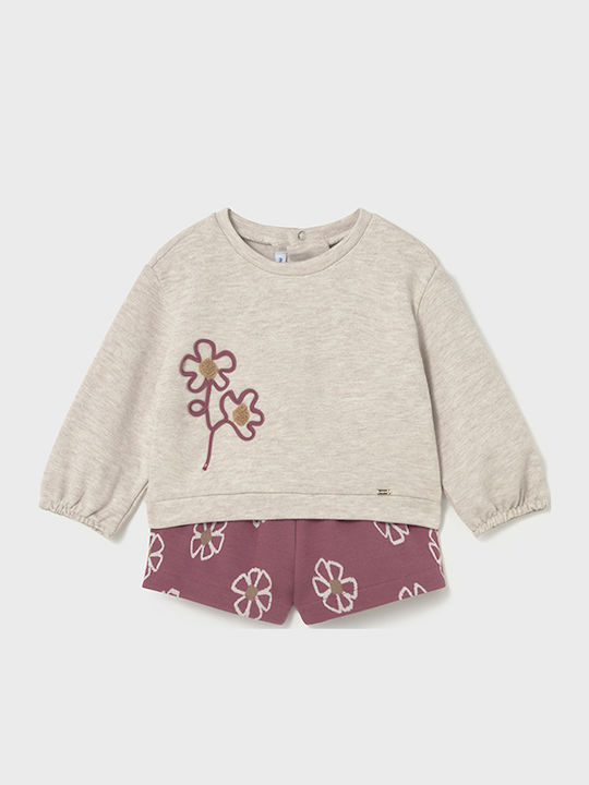Kinder-Set mit Shorts Sommer 2Stück Beige, Pink