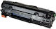 Premium Cf283x Crg737 Bk Συμβατό Toner για Laser Εκτυπωτή HP CF283X / CRG737 2400 Σελίδων Μαύρο