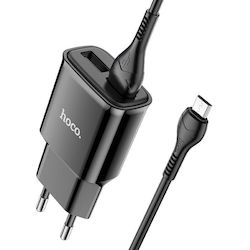 Hoco Зарядно устройство с 2 USB-A порта и micro...