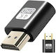 Konverter HDMI männlich zu HDMI weiblich 1Stück