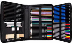 Techkidz Set Portabil Ușor 71 de Piese Trusă Completă de Desen Multicolor Techkidz Set Portabil Ușor 71 de Piese Trusă Completă de Desen Multicolor