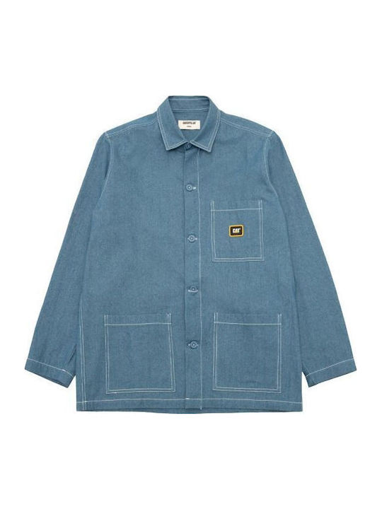 Overshirt Cu Mânecă Lungă În Linie Regular Fit Medium Wash