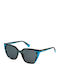 Furla Women's Sunglasses with Multicolour Plastic Frame and Gray Lens