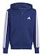 Athletic Kids Cardigan Cotton with Hood Blue Essentials
