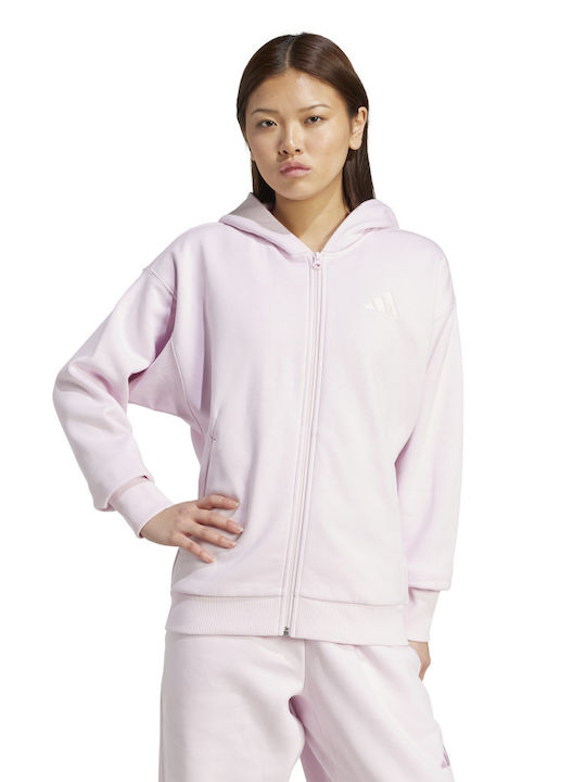 adidas Z.N.E. FZ Jachetă hanorac pentru femei Cu glugă Roz JC5393
