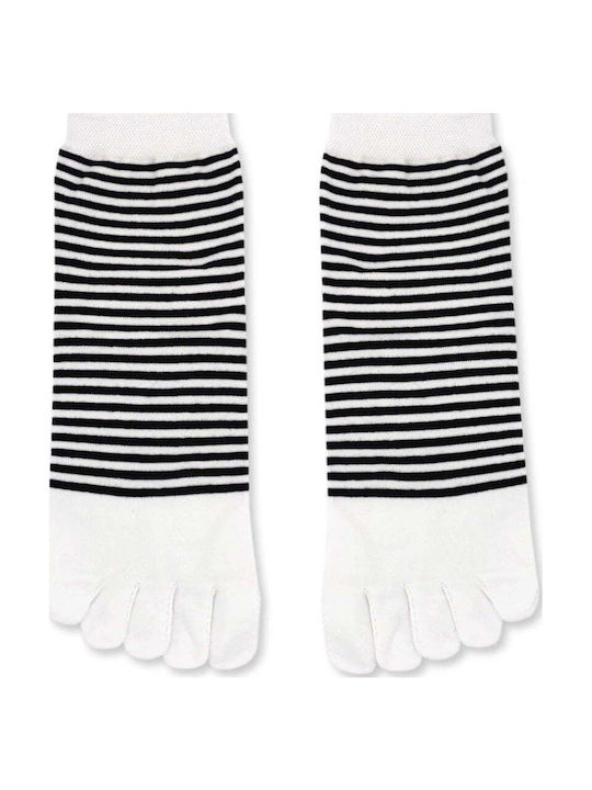 Bambus Baumwollsocken Zehen Socken Gestreift Q&y