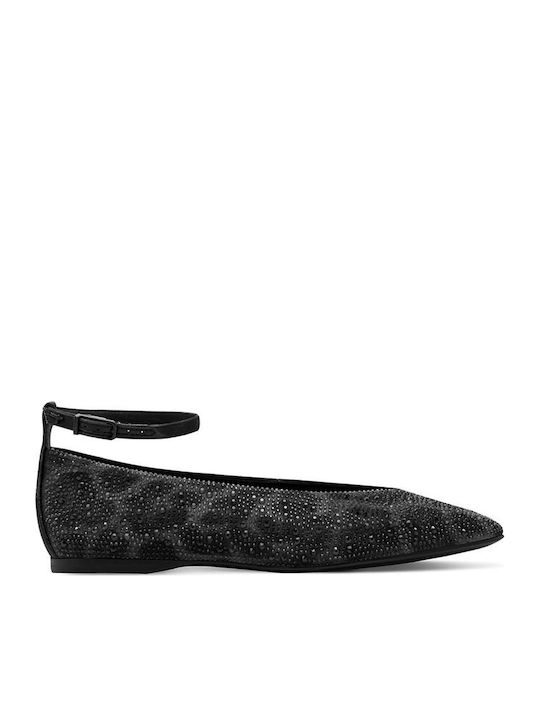 Tamaris Leopard Ballerinas With strap Gray