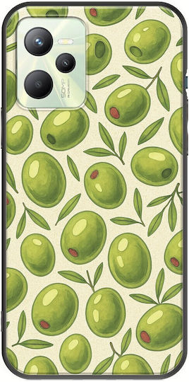 Olive Vibes Realme Narzo 50A Prime Black TPU Husa Silicon Neagră