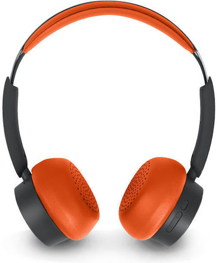 Muse M-271 BO Ασύρματα / Ενσύρματα On Ear Ακουστικά με 65 ώρες Λειτουργίας Πορτοκαλί/Μαύρο