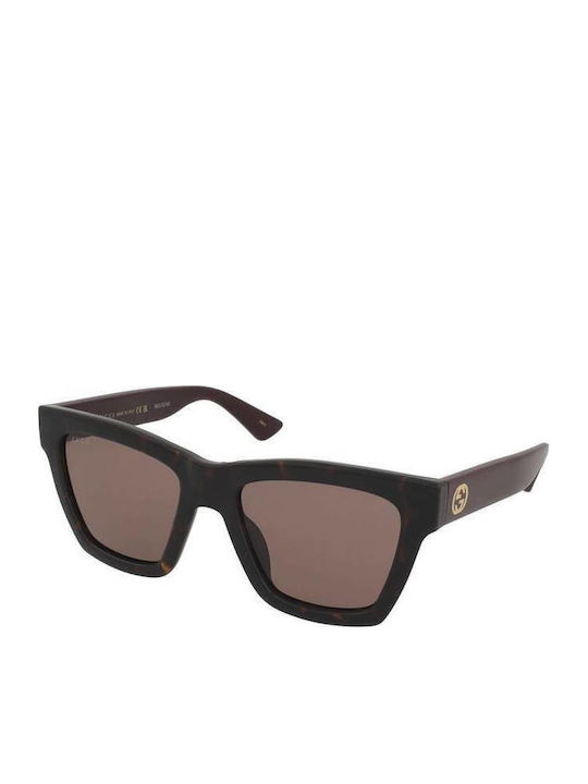 Gucci Women's Sunglasses with Brown Tartaruga P...