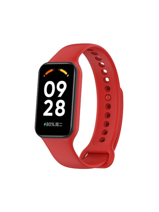 Λουράκι Σιλικόνης Κόκκινο (Smart Band 8 Active)