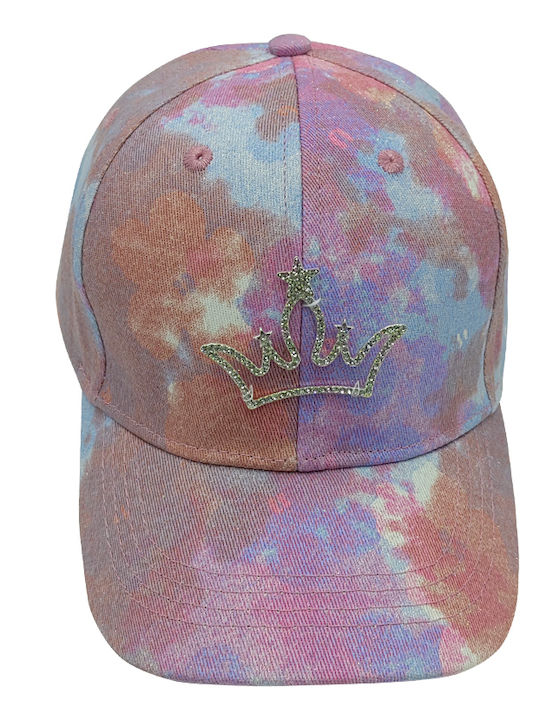 Brims and Trims Παιδικό Καπέλο Jockey Υφασμάτινο Ροζ