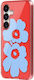 Samsung Unikko Marimekko Задна корица Силикон Червен (Galaxy S25)