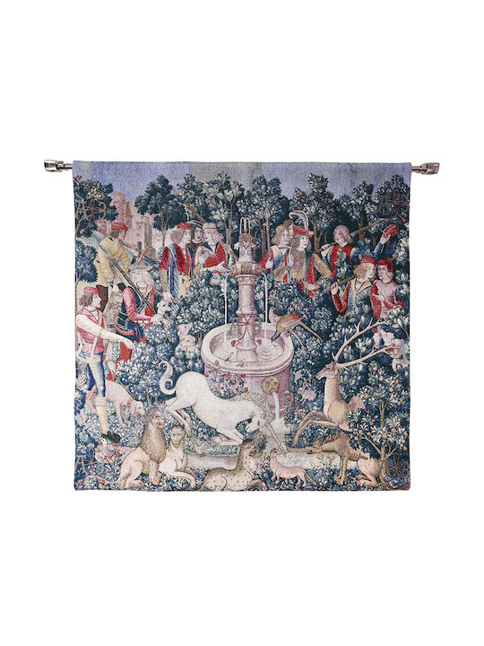 Signare Decorative Tapestry Handmade from Fabric 100x100cm