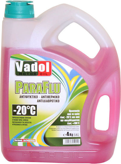 Vadol Ready for Use Engine Coolant for Car -20°C Red 4lt