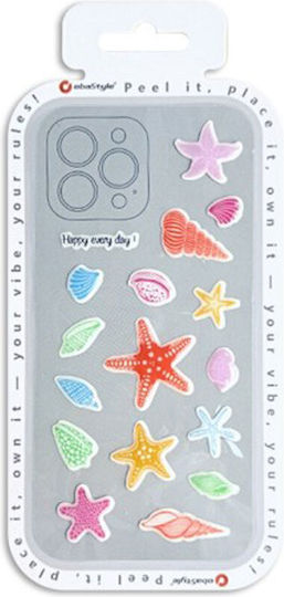 Autocolante Decorative 3D Lucioase Pentru Telefoane Mobile Scoici