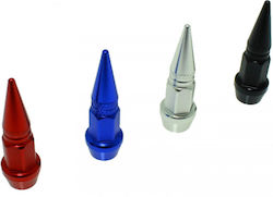 Aluminum Wheel Valve Caps 4 Pieces Silver Blox