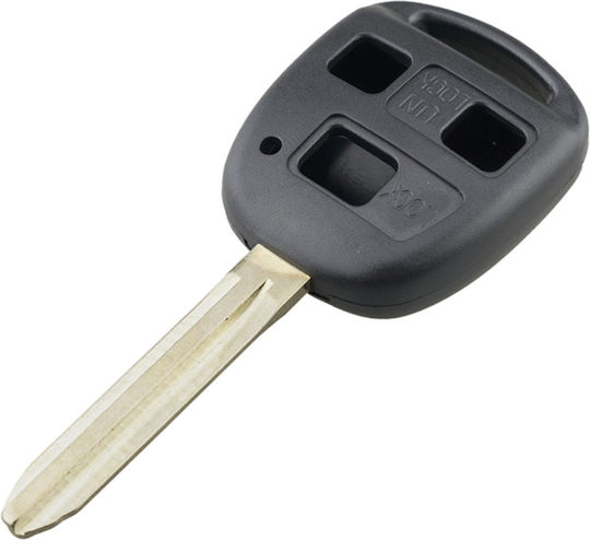Toyota Car Key Shell with Blade with 3 Buttons for Toyota