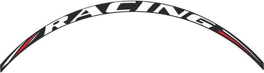 Αυτοκολλητο Τροχων Racing White Strip Dcw32p Print