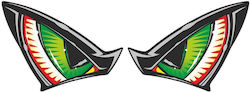 Universal Flat Labels Decorative Sticker Eyes Green Eyesvp Print