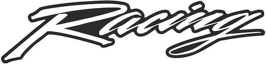 Universal White Racing Label Decorative Sticker 10pcs Racingwp Print