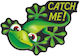 Universal Green Decorative Sticker Catch Me Lux Label 2pcs 5018vp Print