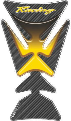 Adhesive Tank Protection Cermedyp Racing Yellow Universal Tankpad Print