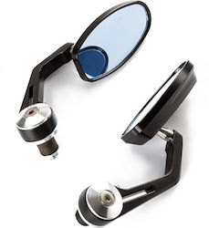 A-Pro Motorcycle Mirrors 2pcs Silver