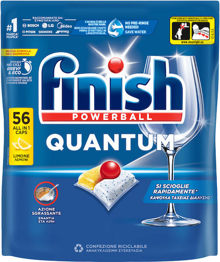 Finish Quantum All In 1 56 Dishwasher Pods
