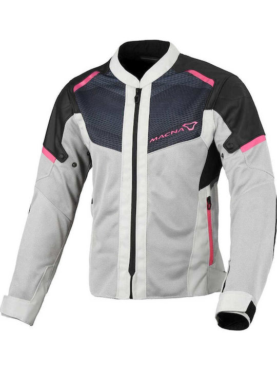 Macna Orcano 2.0 Summer Women's Motorcycle Jacket White/Pink