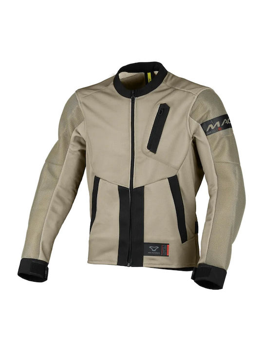 Macna Torido Summer Men's Motorcycle Jacket Sand/Black